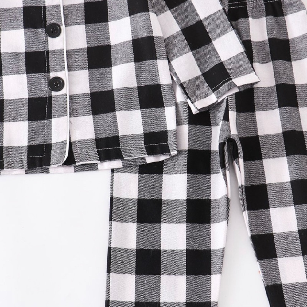 Basic Checkerboard Pajama Set - Picture 3 of 4